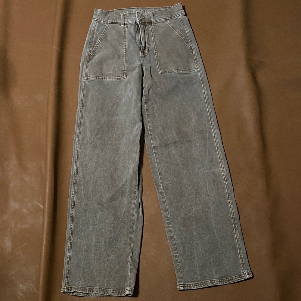 American Eagle Outfitters Brown Wide Leg Jeans